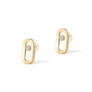 0.03ctw Yellow Gold Diamond Stud Earrings