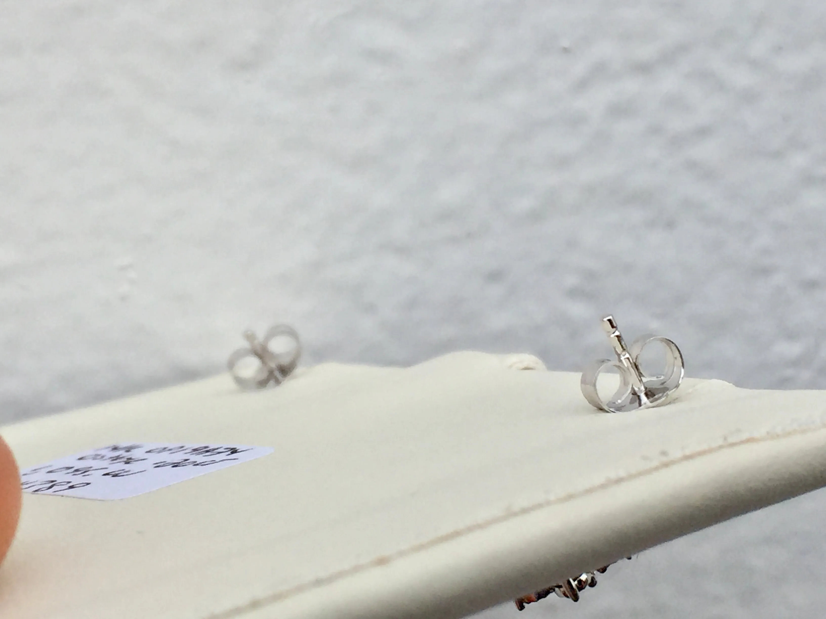 14 K Yellow And White Gold Diamond Earrings