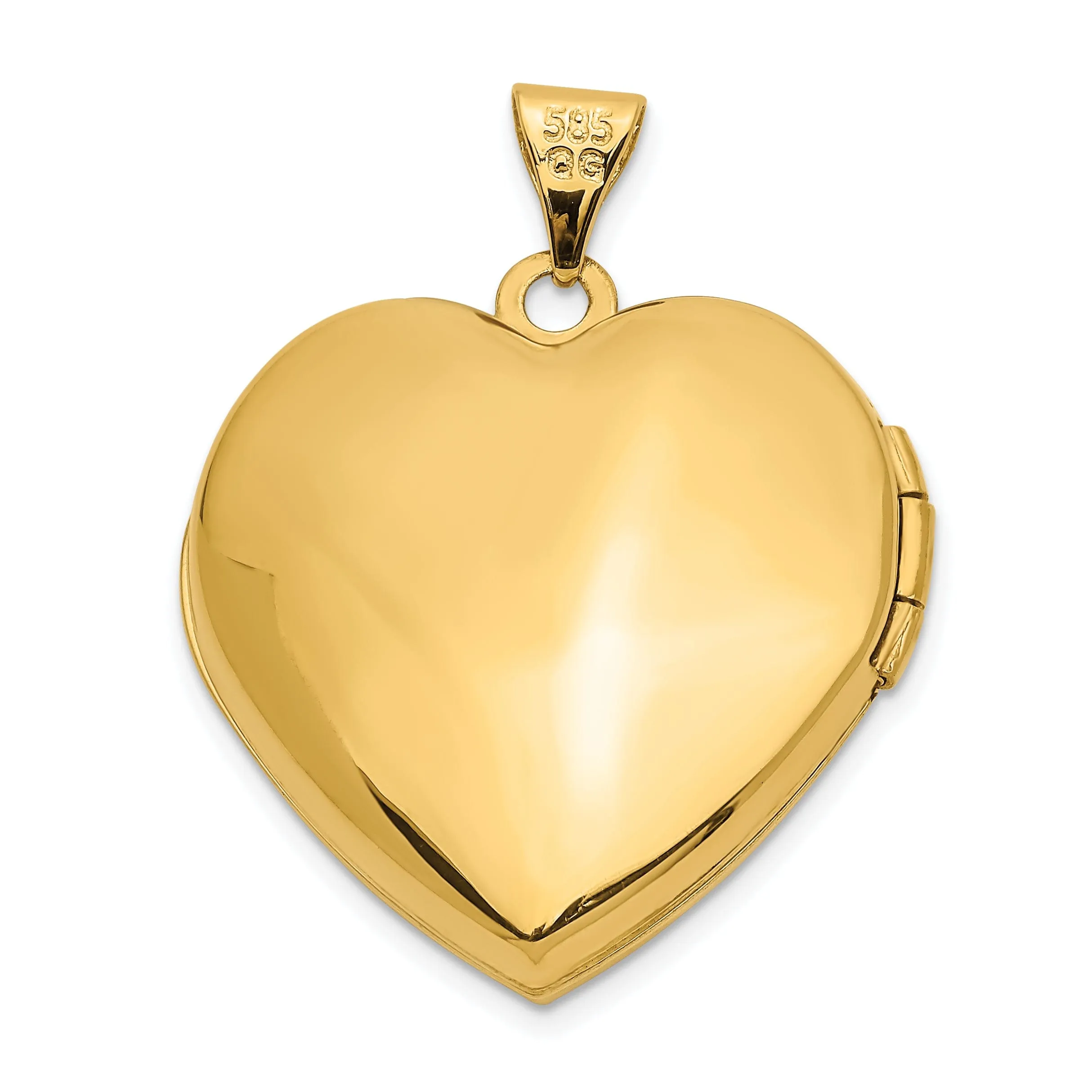 14k Two-tone Gold Heart Locket