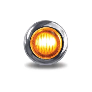 3/4" Round Dual Revolution Amber/Blue Marker LED Light