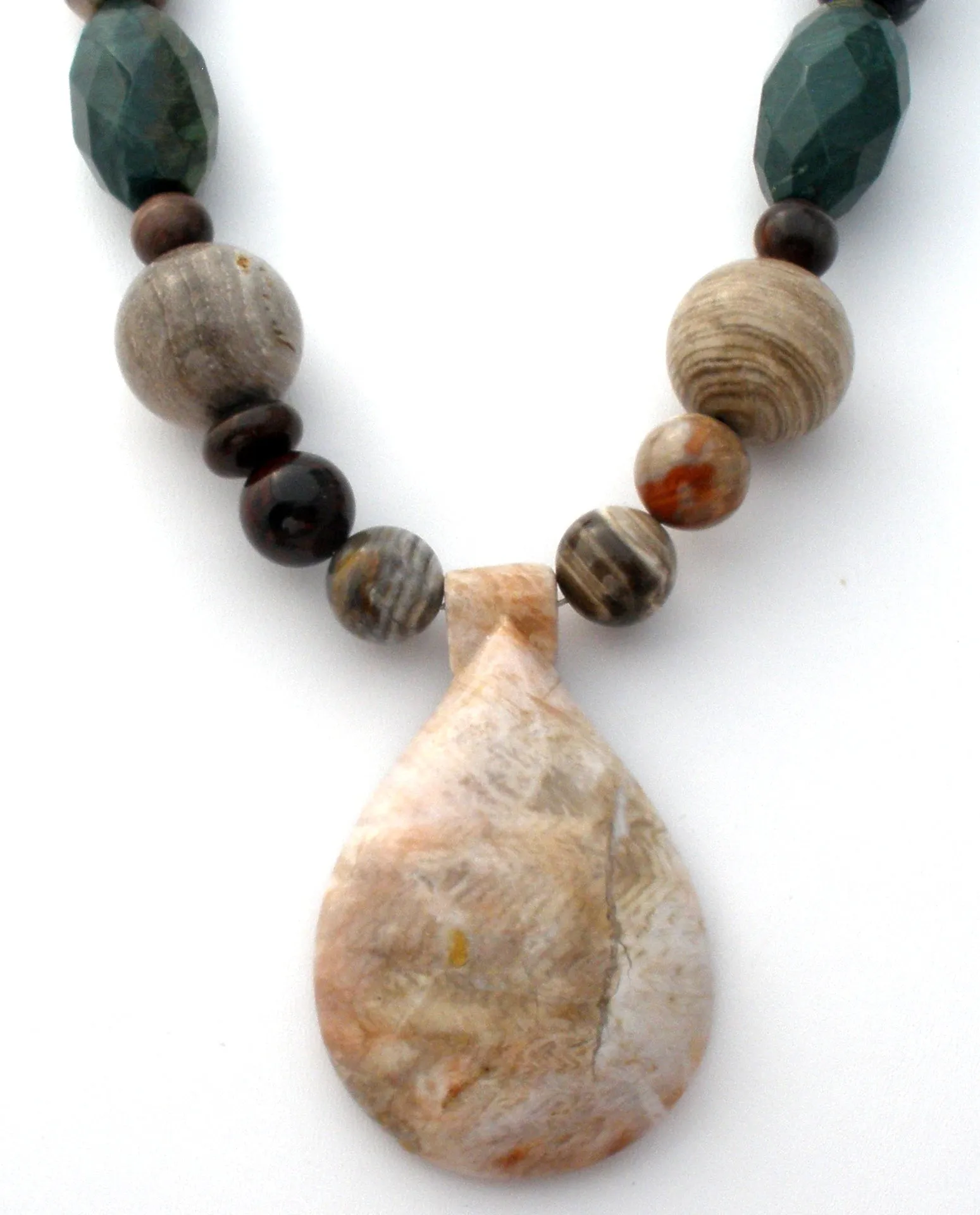 Agate & Jasper Bead Necklace by Jay King