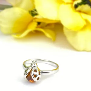 Amber Ladybird Ring - VR467