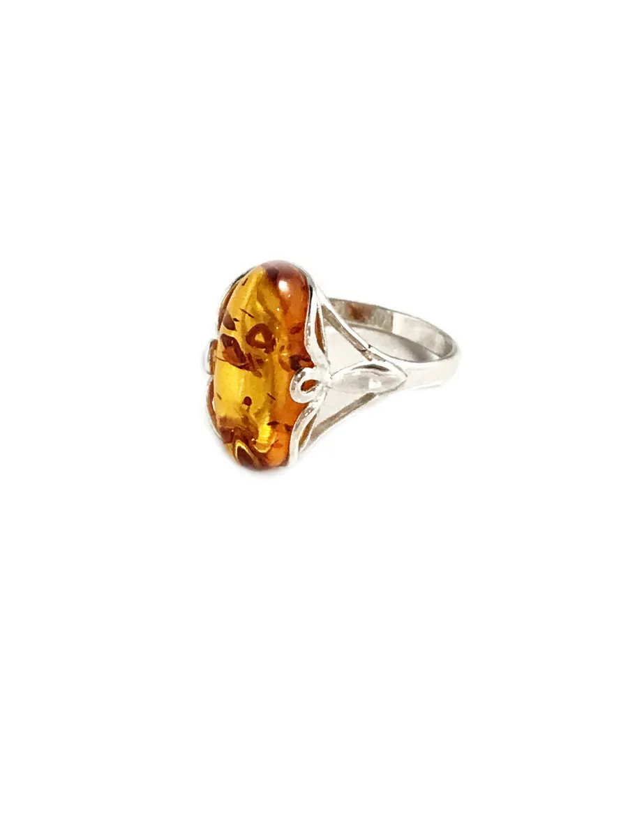 Amber Twist Ring