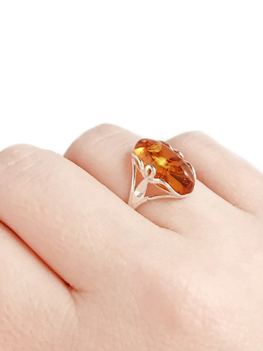 Amber Twist Ring