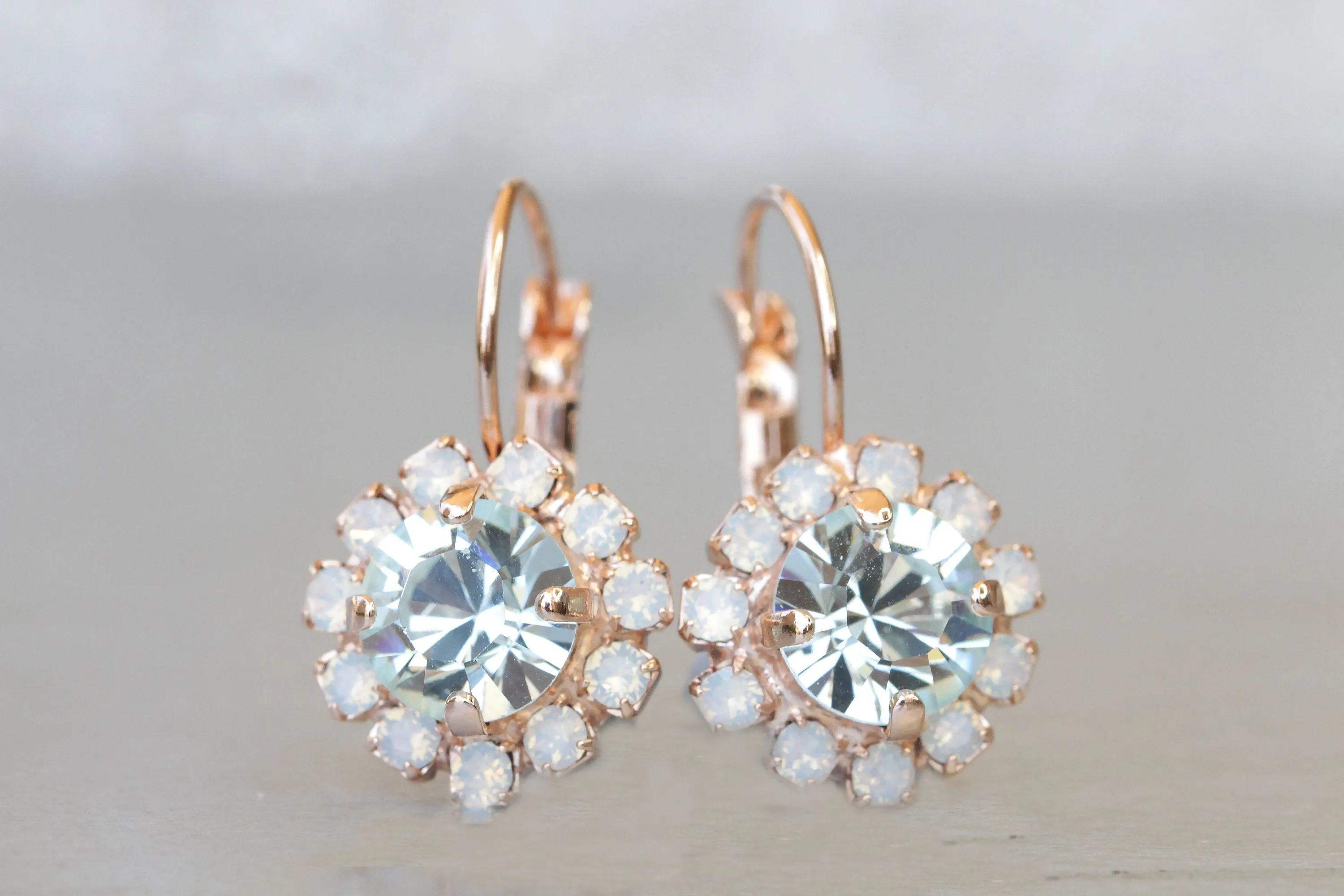 AQUAMARINE Bridesmaid EARRINGS