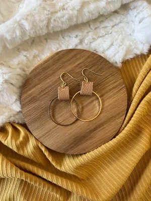 August Hoops | Leather Earrings