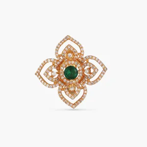 Avira Floral CZ Cocktail Ring