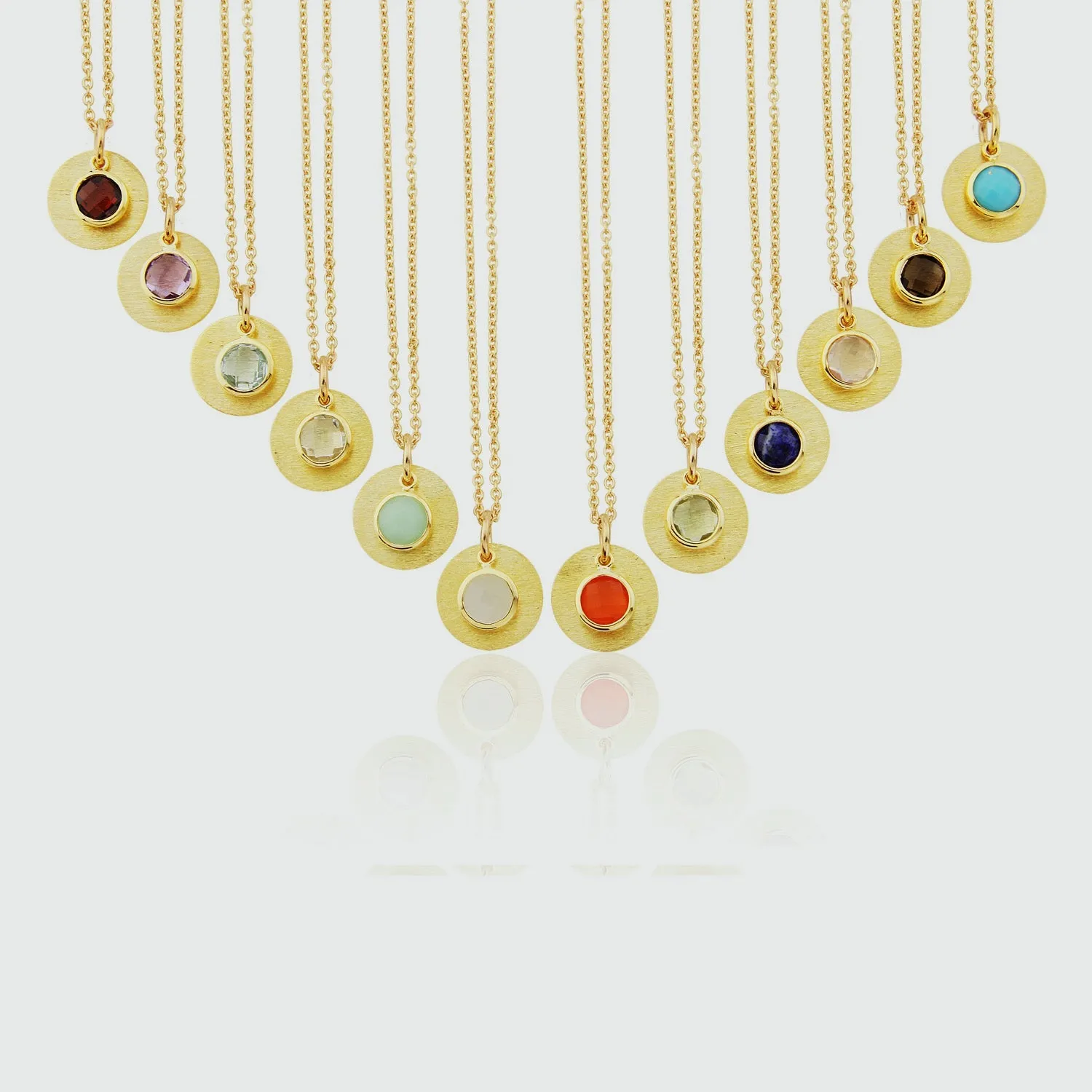 Bali 9ct Gold Birthstone Necklace