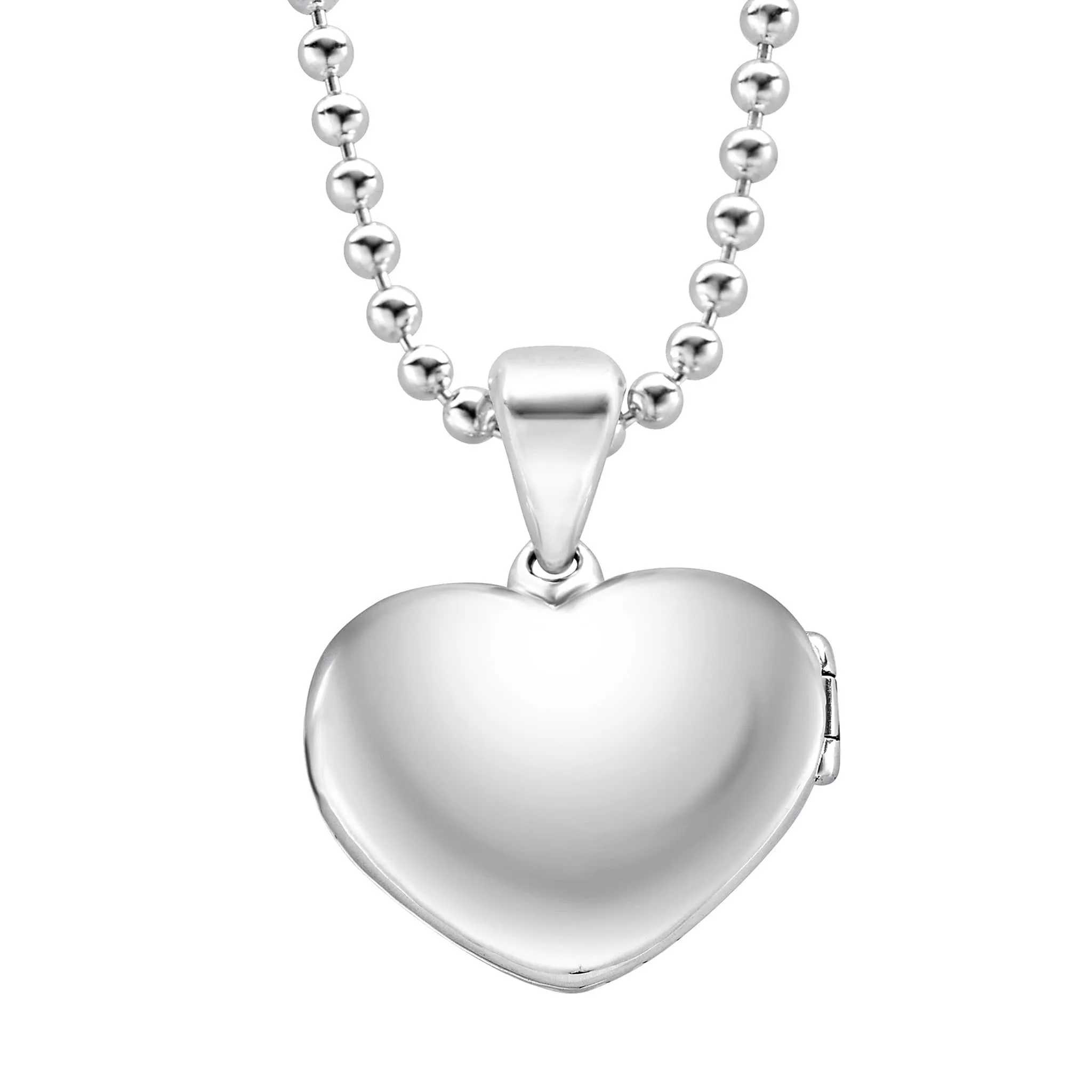 Beloved Fluted Heart Locket Necklace