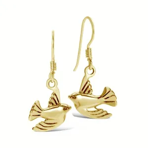 Bird Earrings | Gold