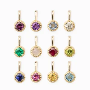 Birthstone 3.0mm Dahlia Charm