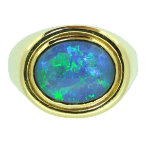 Black Opal Ring