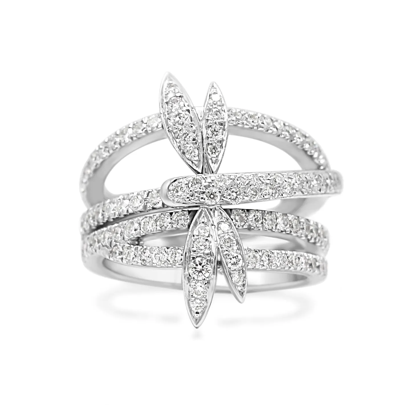 Boodles Diamond Dragonfly Ring - 18ct White Gold