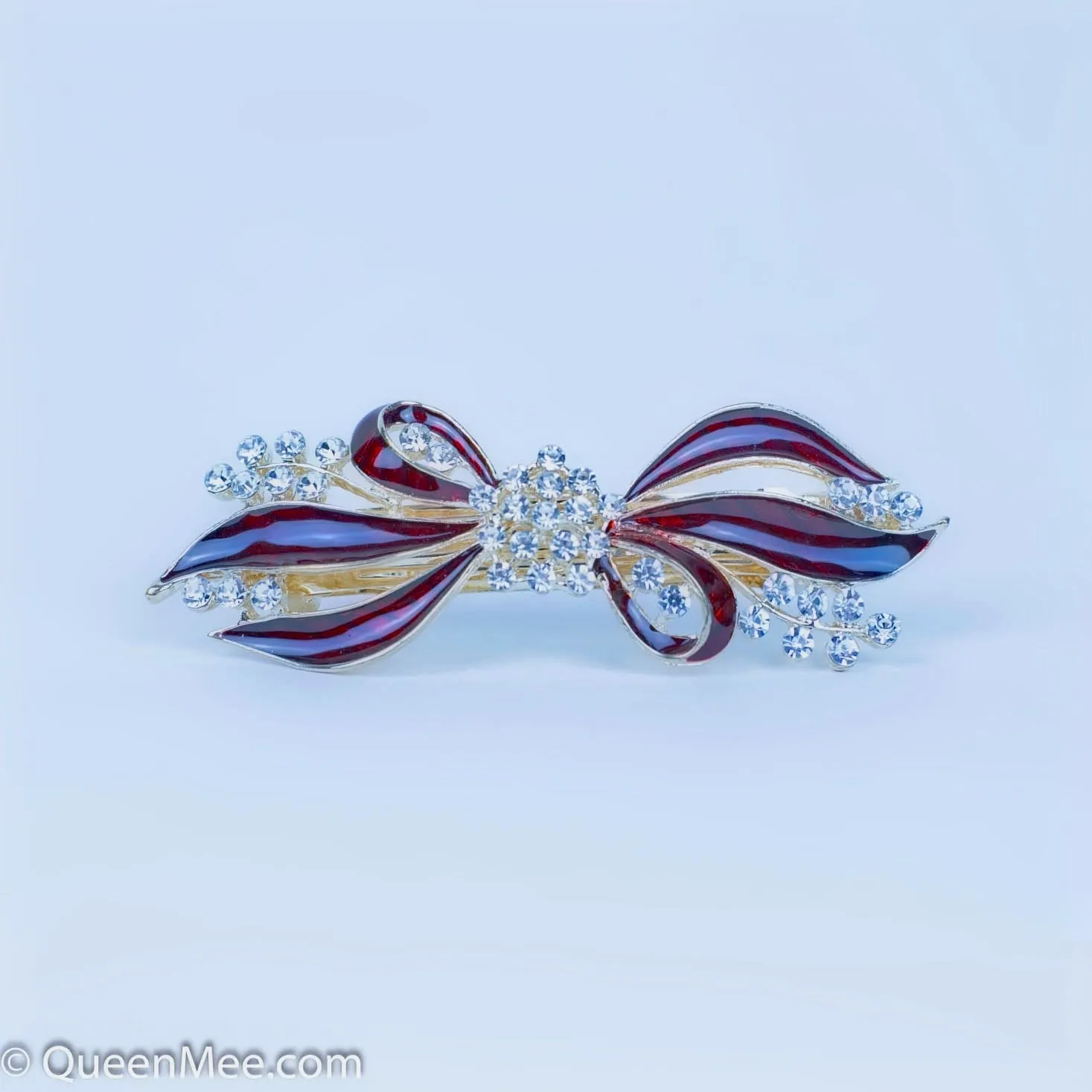 Bow Hair Clip with Diamante