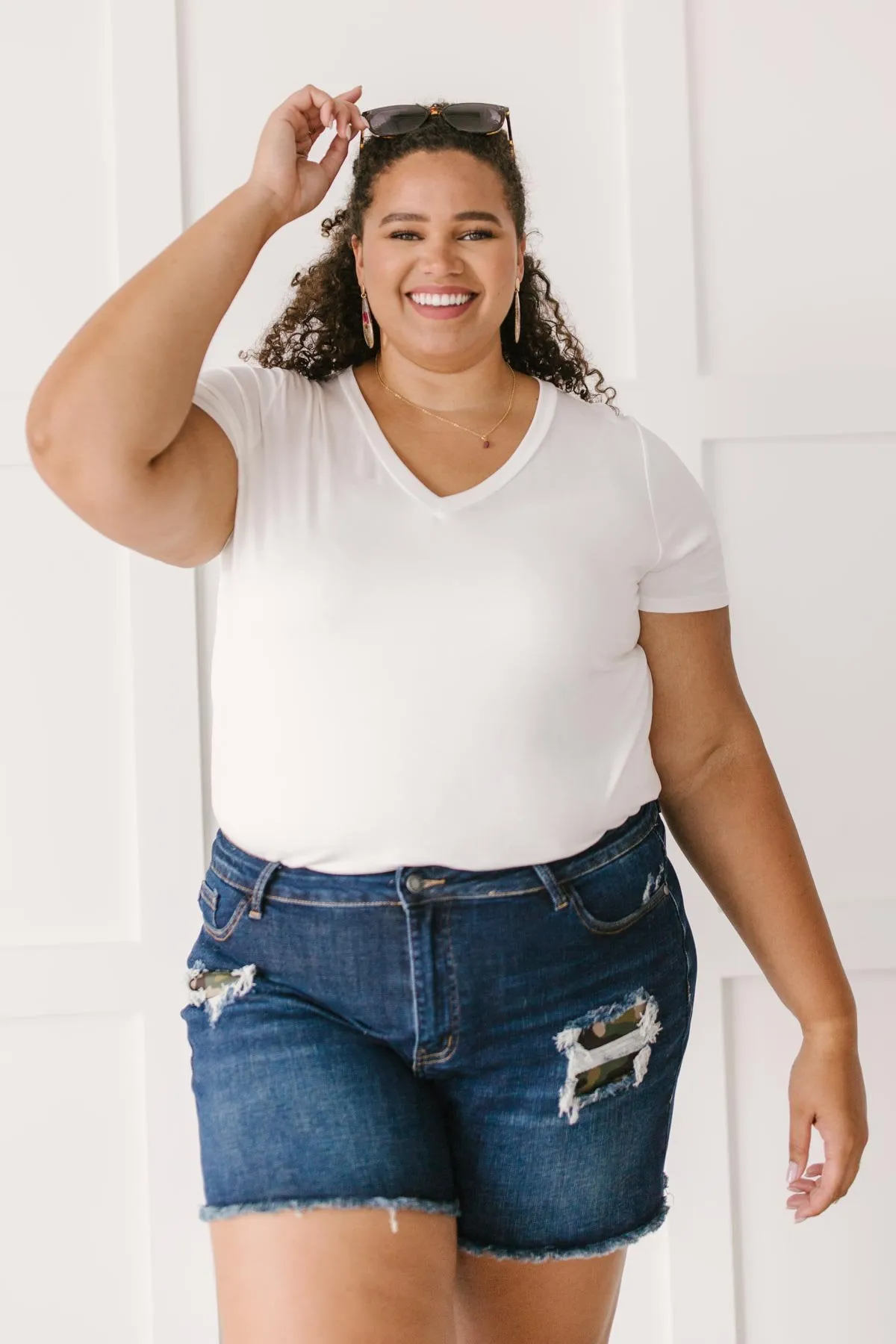 Boyfriend Fit Bodysuit in White