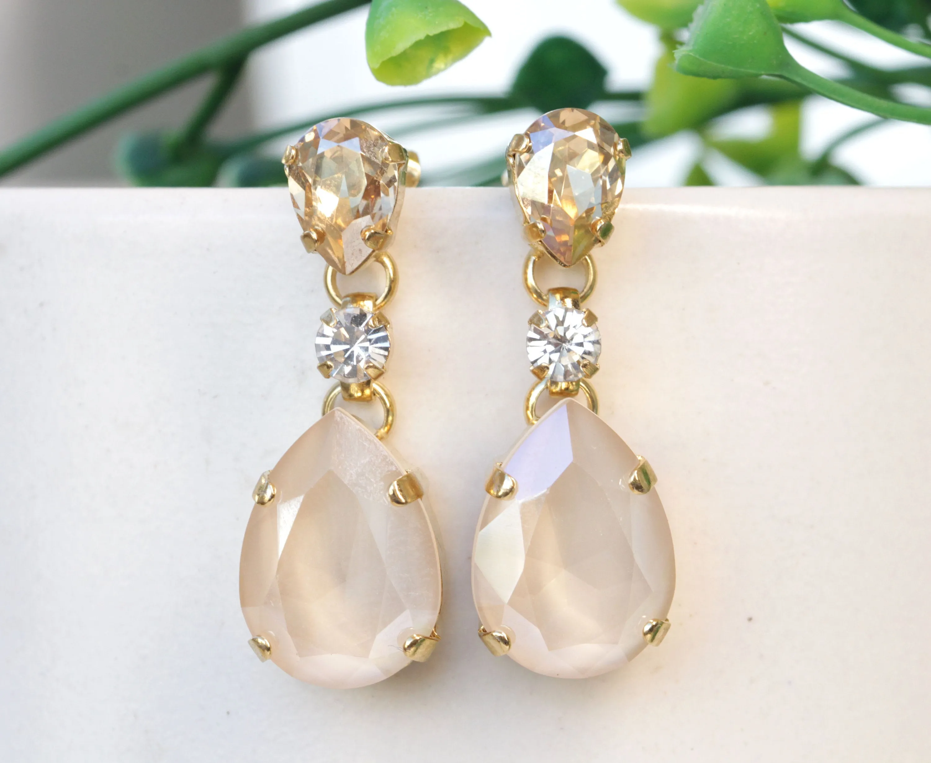 Bridal IVORY earrings