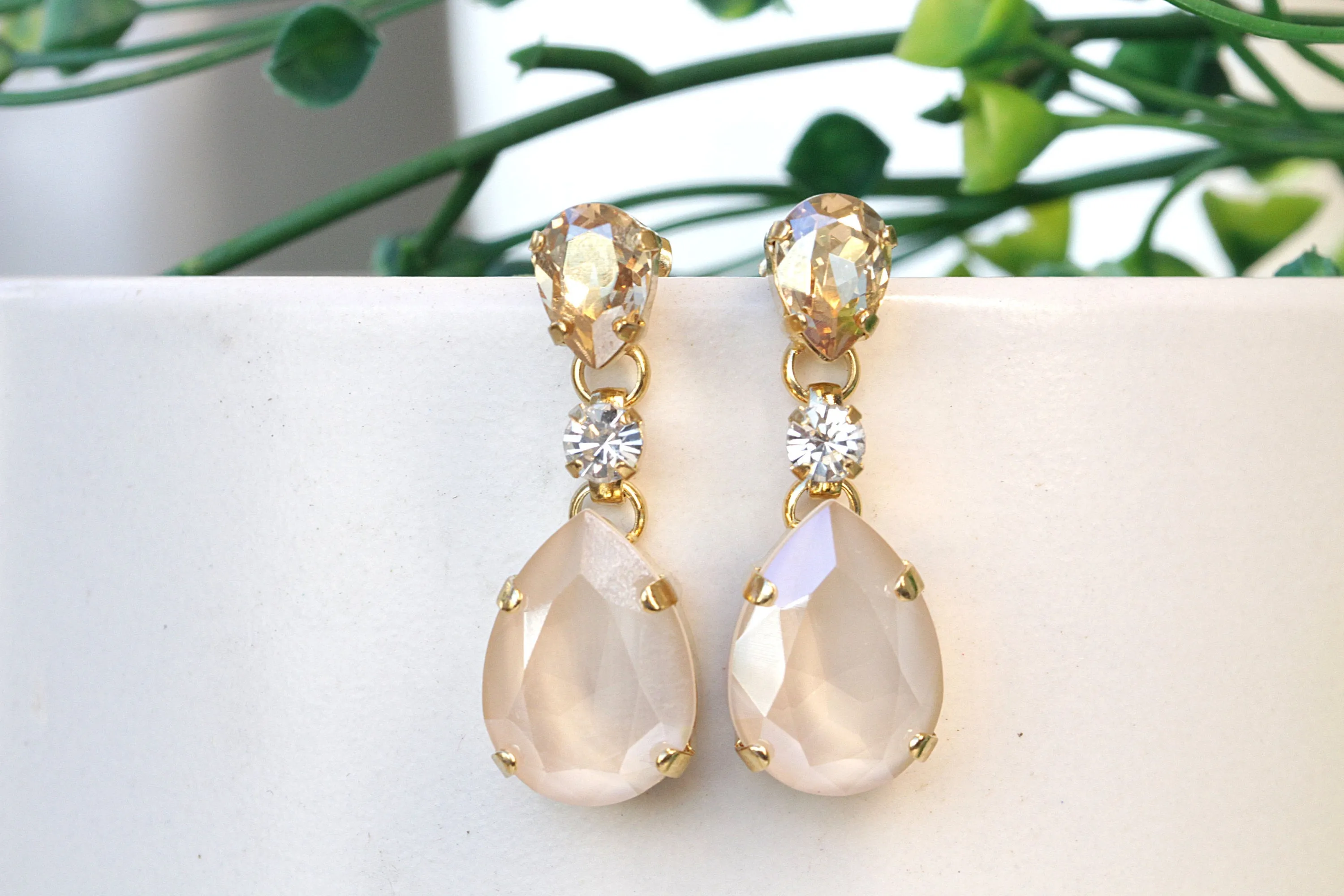 Bridal IVORY earrings