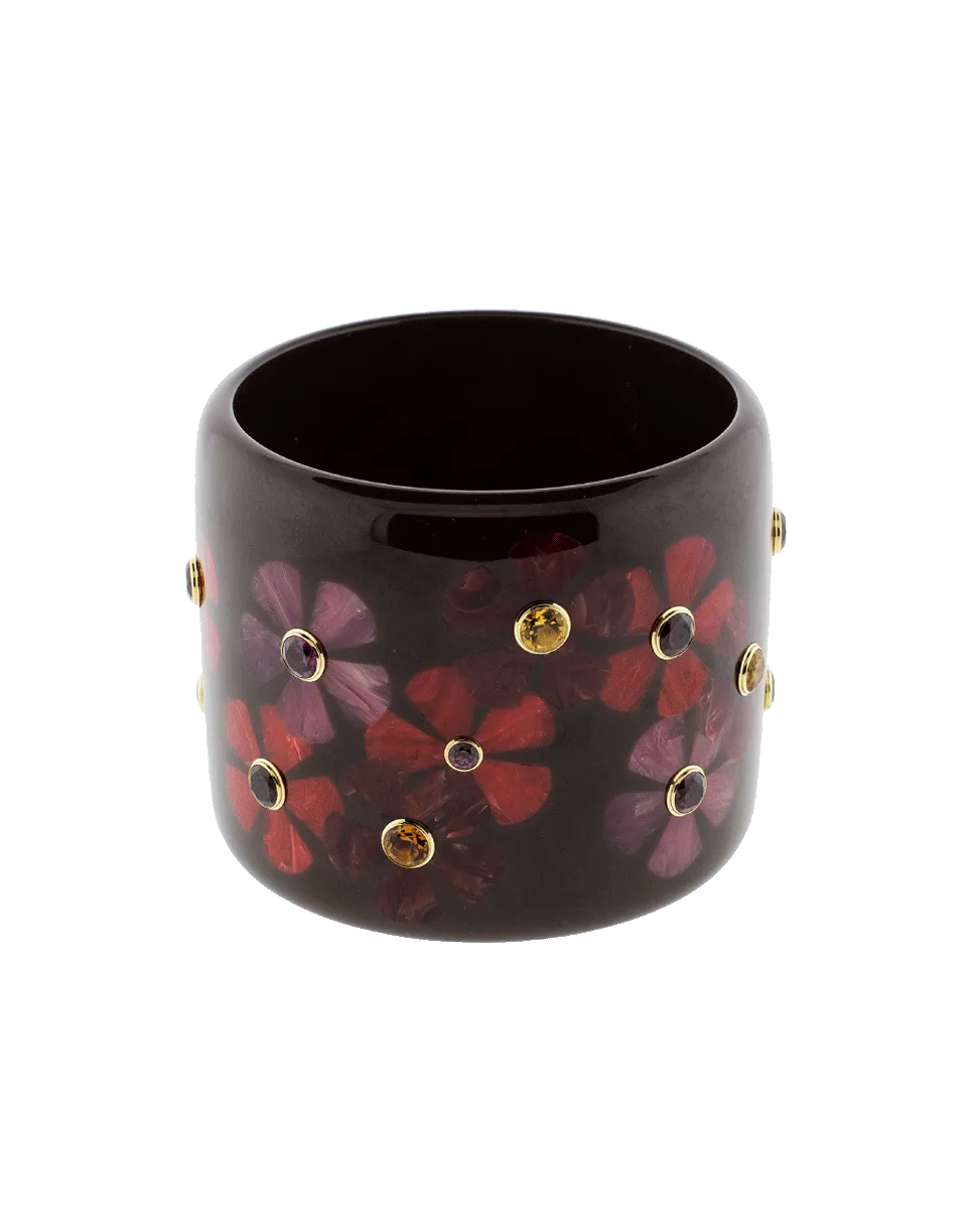 Burgundy Brown And Red Bakelite Bangle