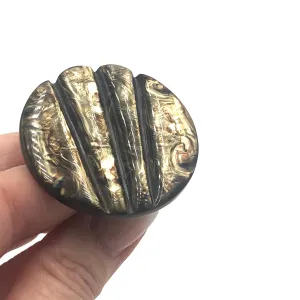 Carved Dark Night Cocktail Ring