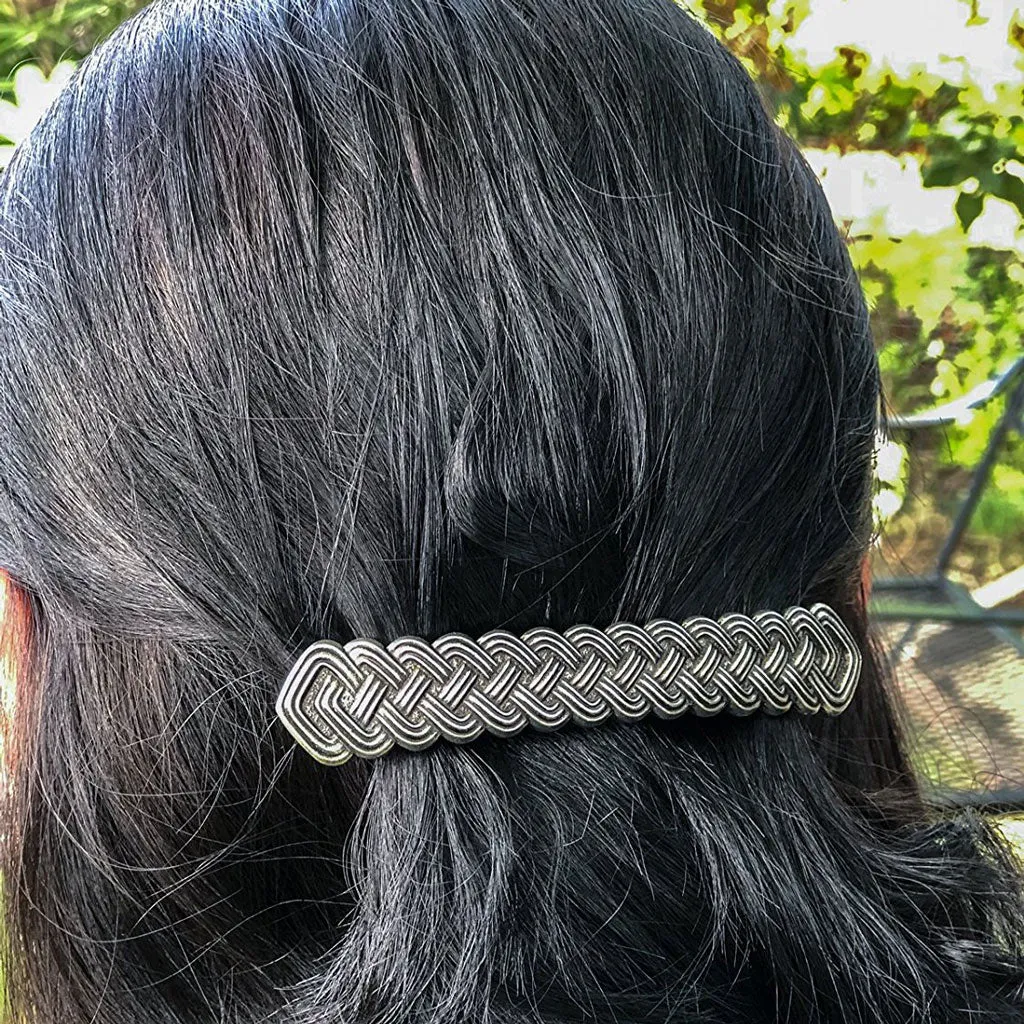 Celtic Braid Bar Barrette