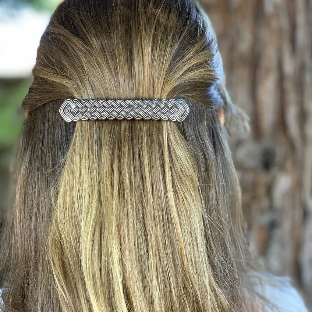 Celtic Braid Bar Barrette