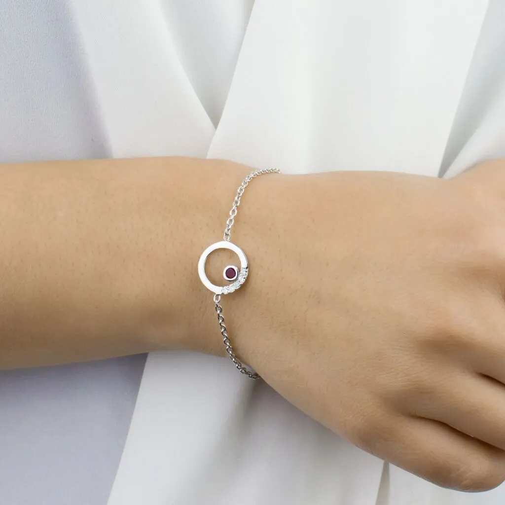 Cercle: Ruby & Diamond Bracelet