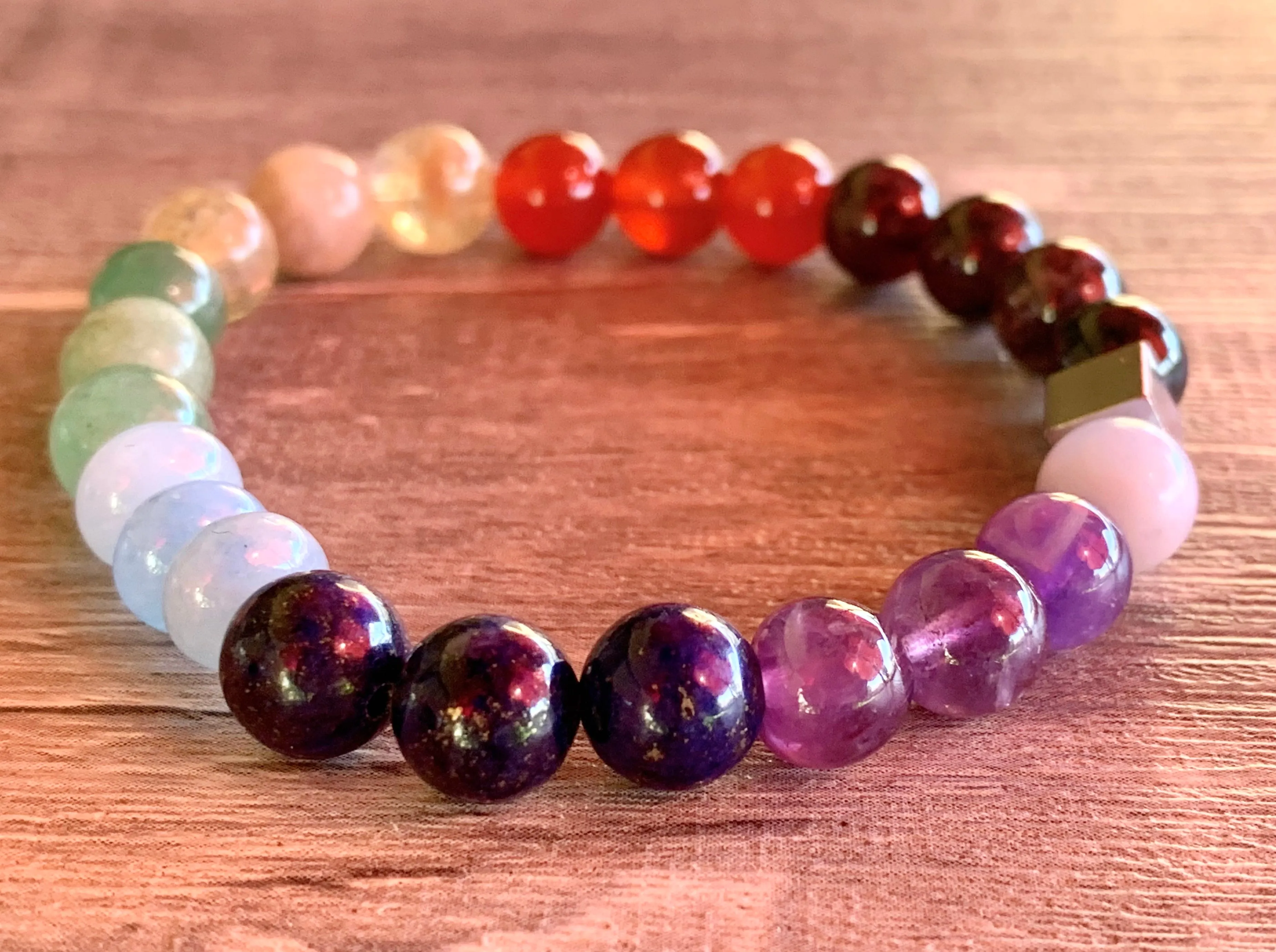 Chakra Handmade Mixed Gemstone Bracelet