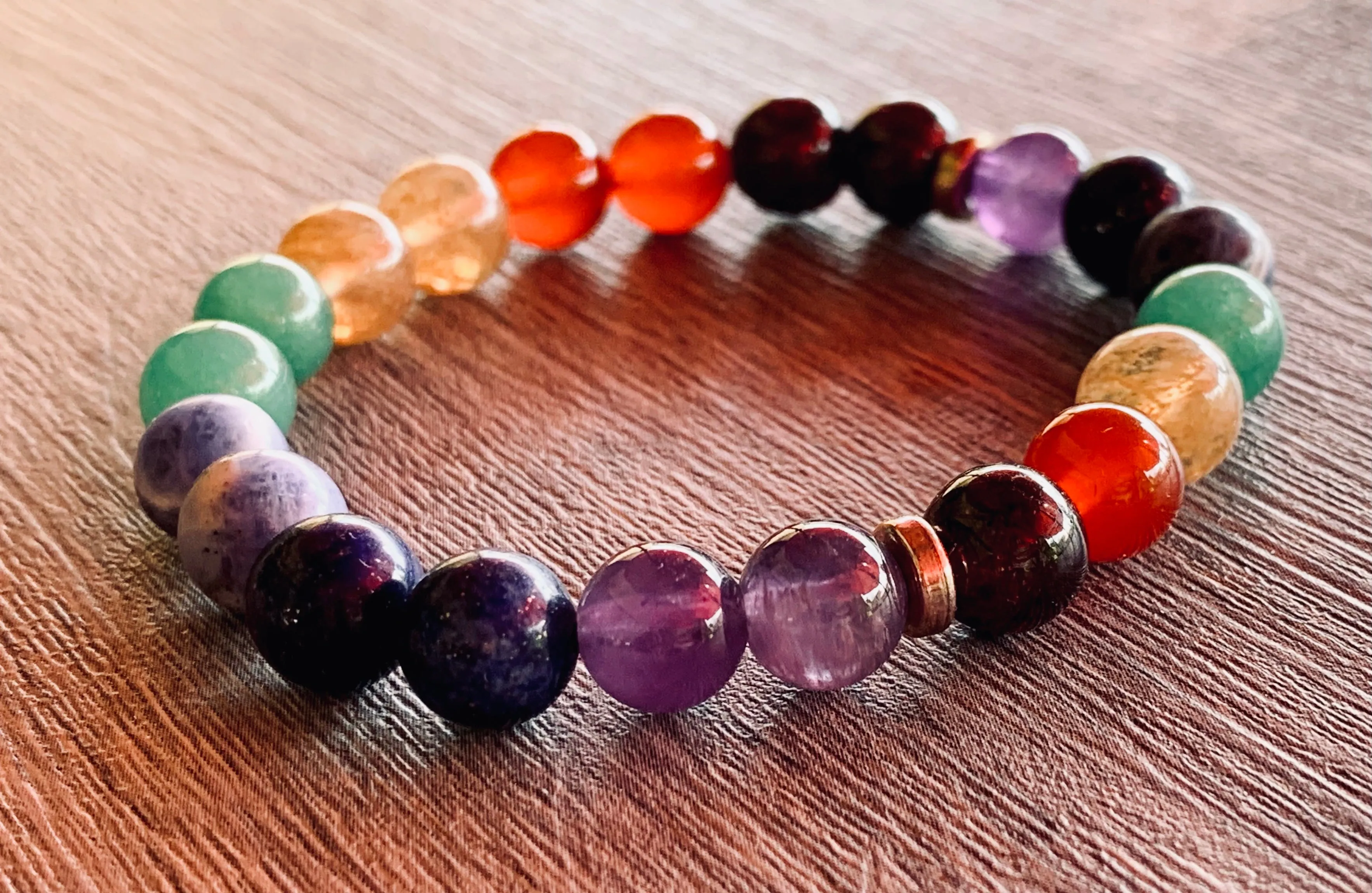 Chakra Handmade Mixed Gemstone Bracelet