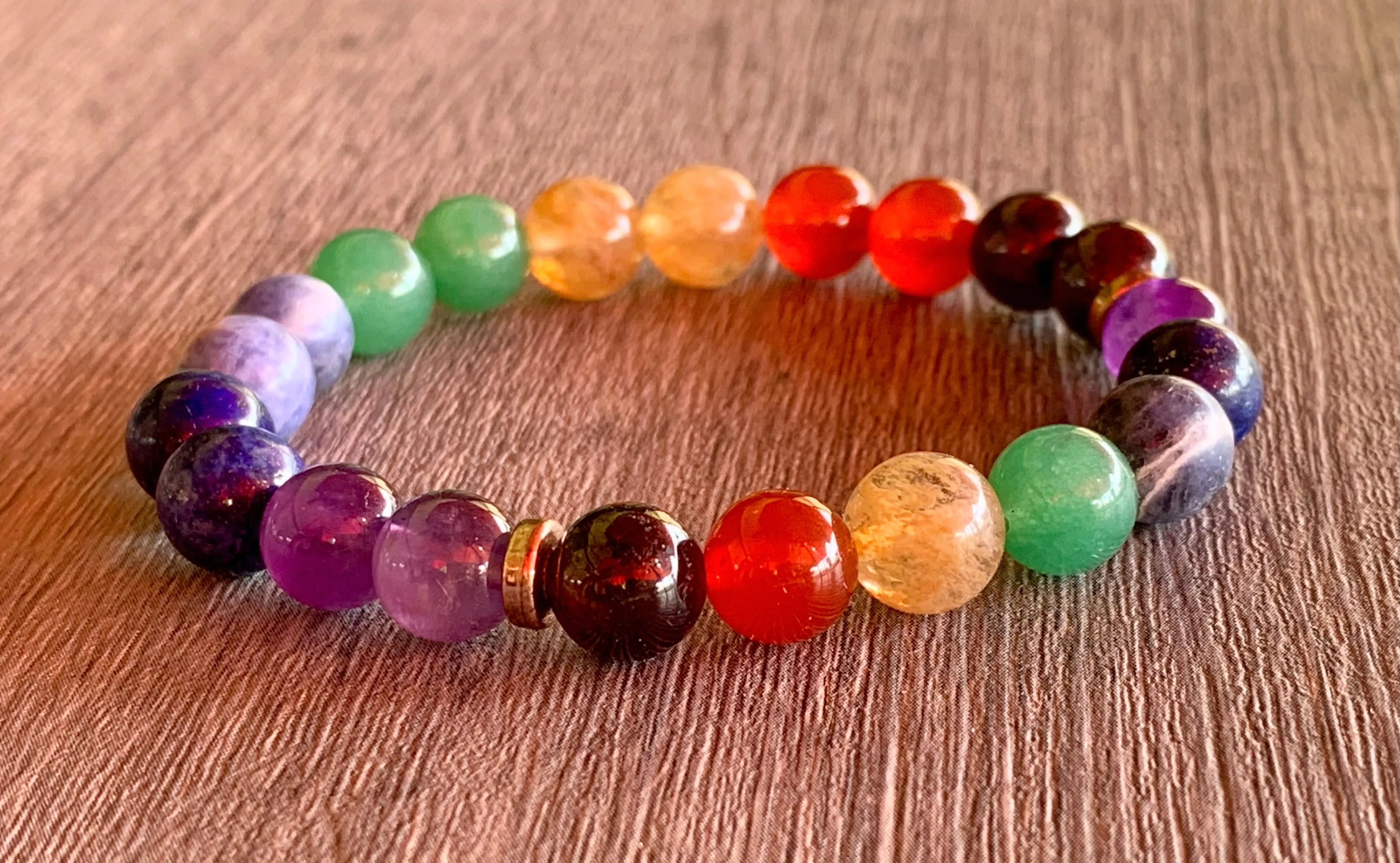 Chakra Handmade Mixed Gemstone Bracelet