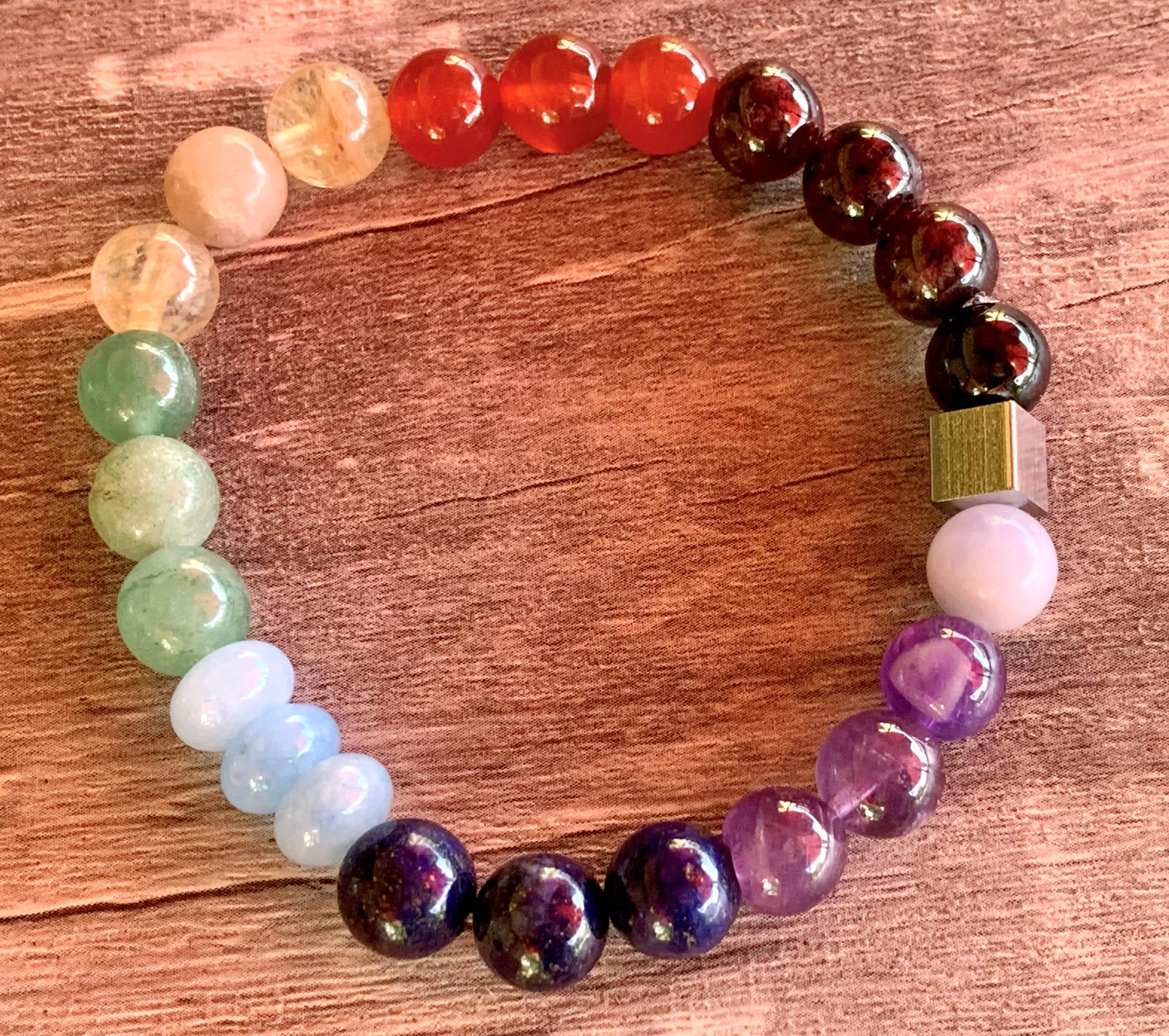 Chakra Handmade Mixed Gemstone Bracelet