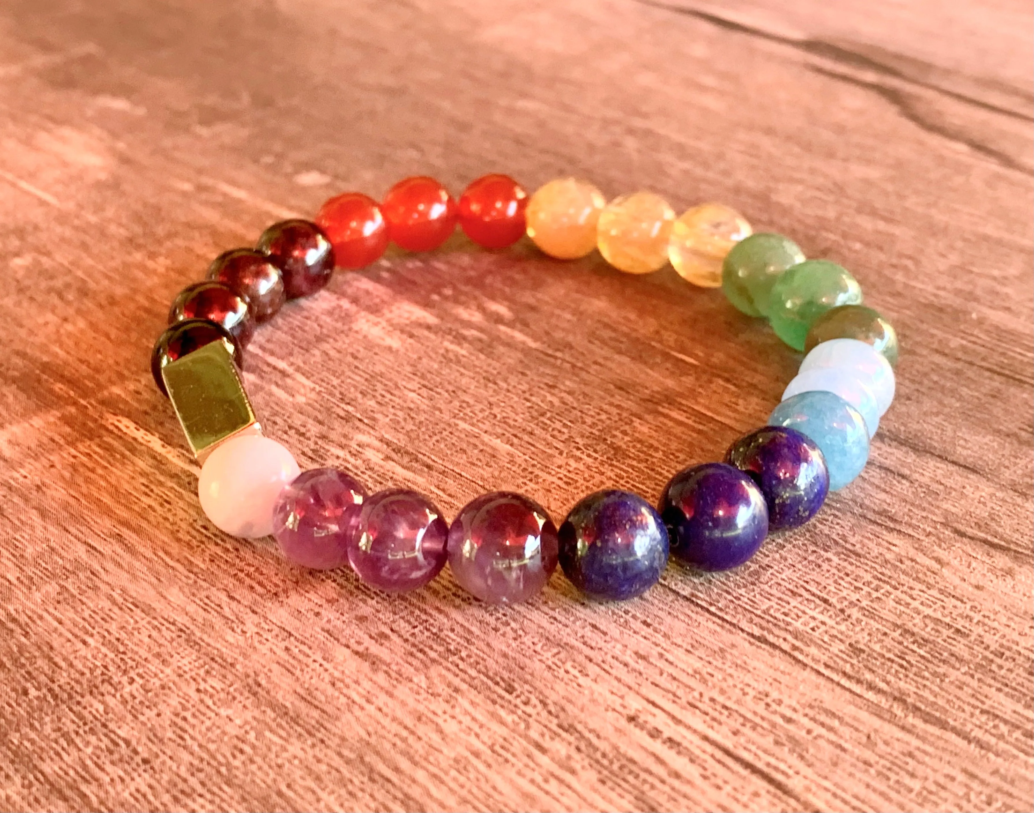 Chakra Handmade Mixed Gemstone Bracelet