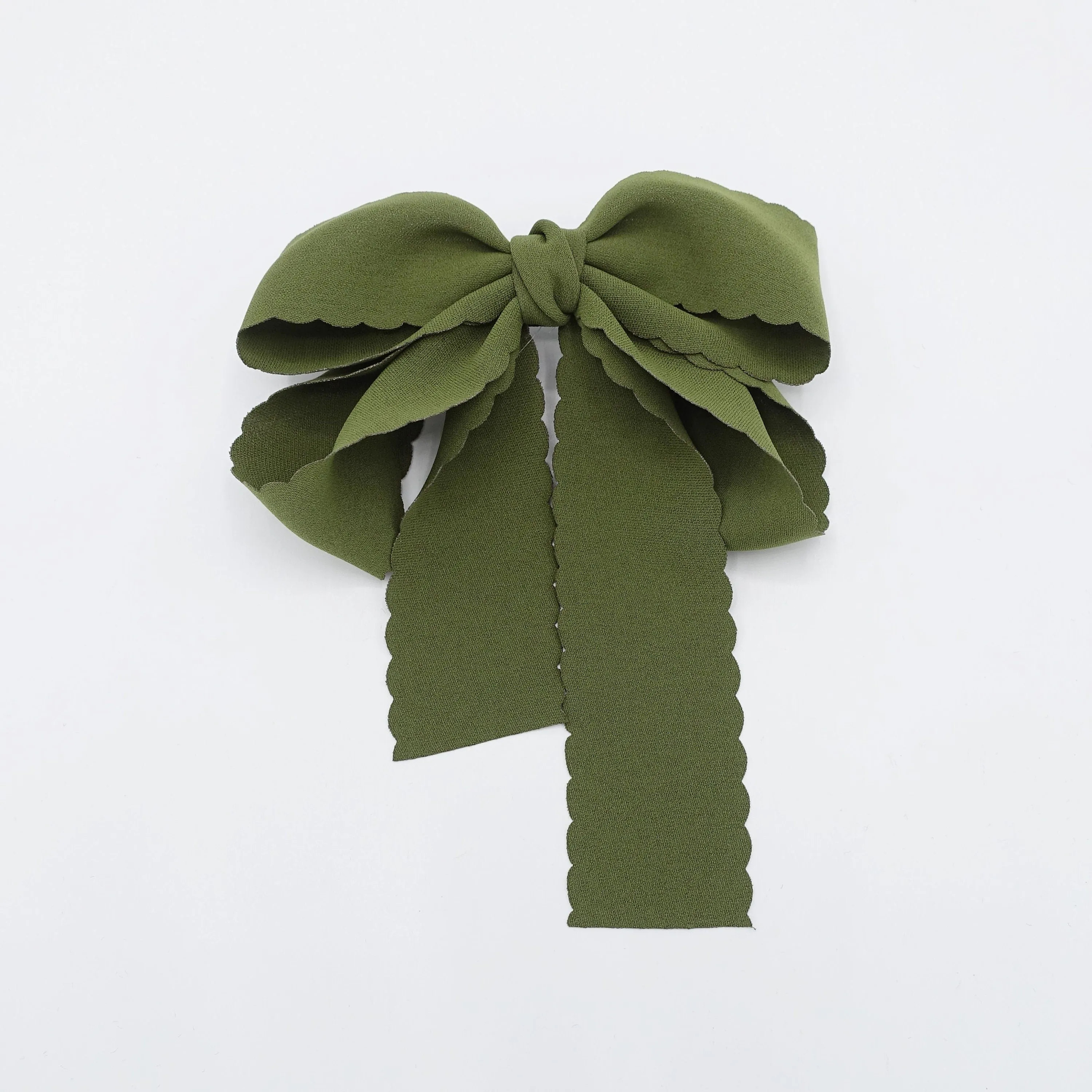 chiffon wave half tail hair bow for women