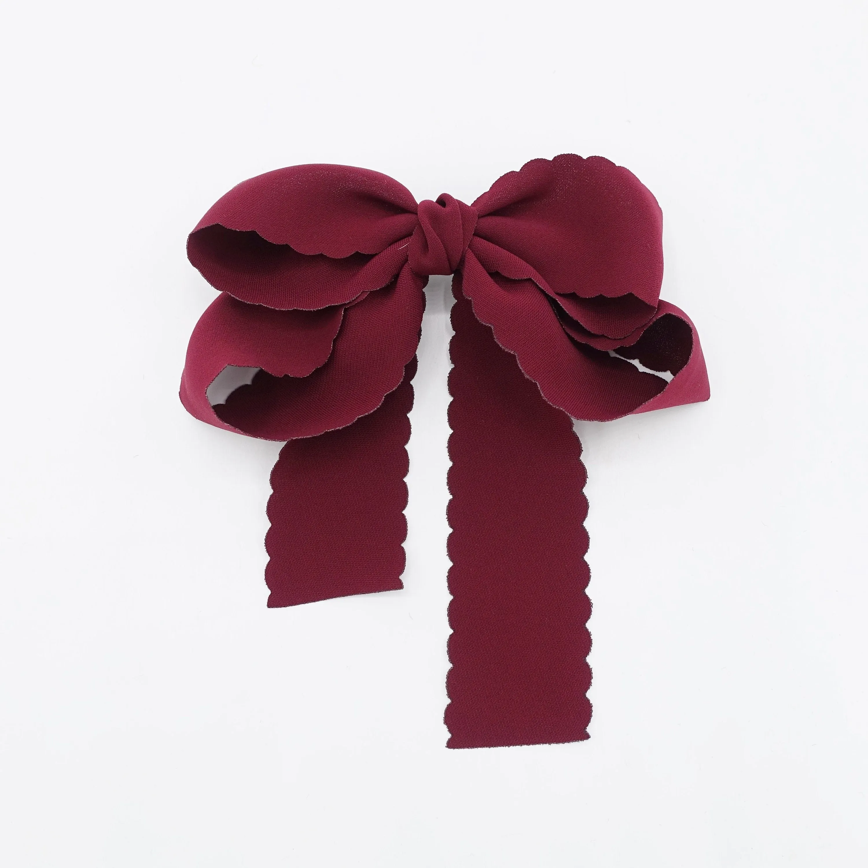 chiffon wave half tail hair bow for women