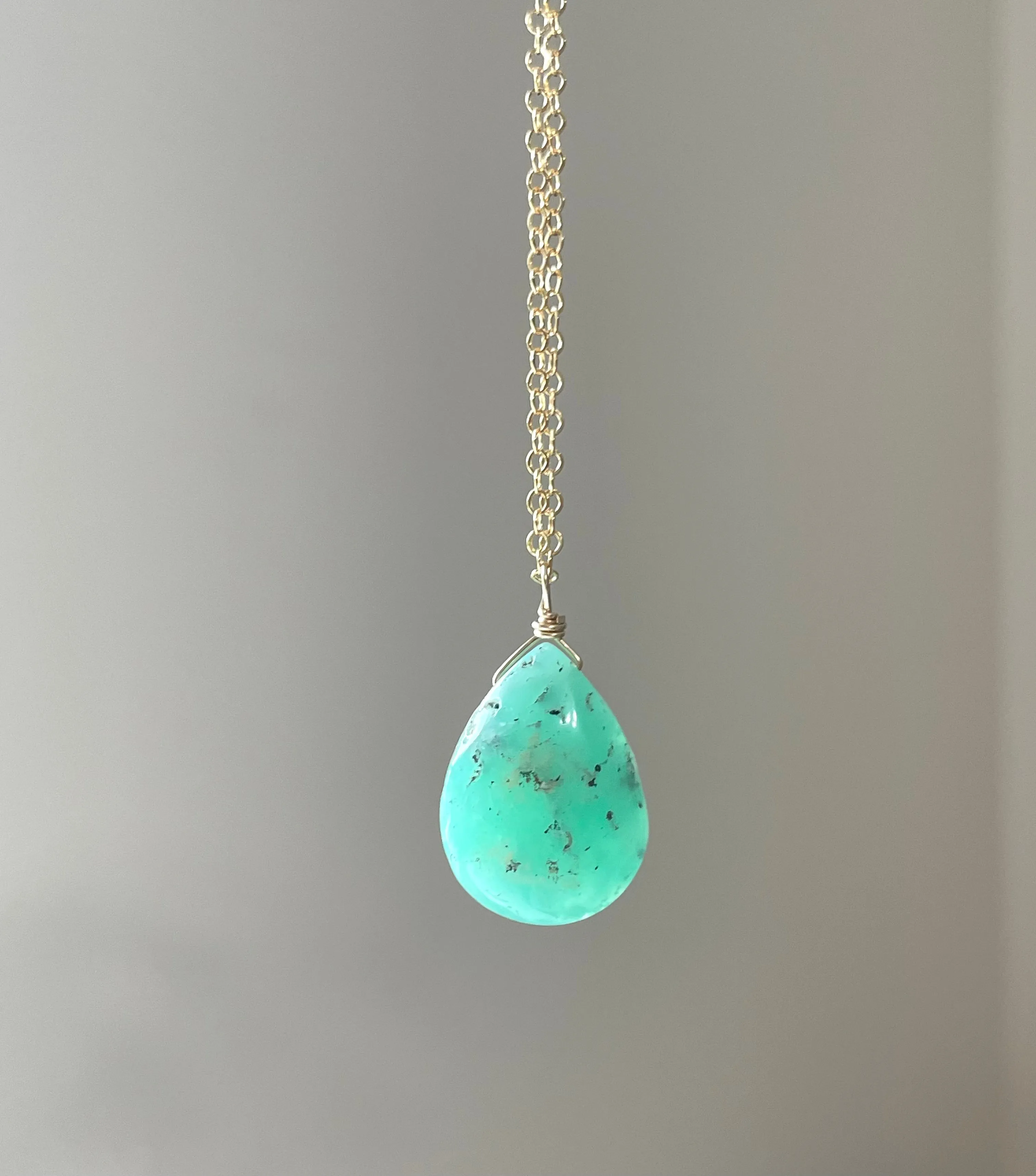 Chrysoprase Pendant Necklace