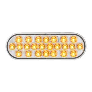 Clear to Amber Oval Pearl LED (24) Diode