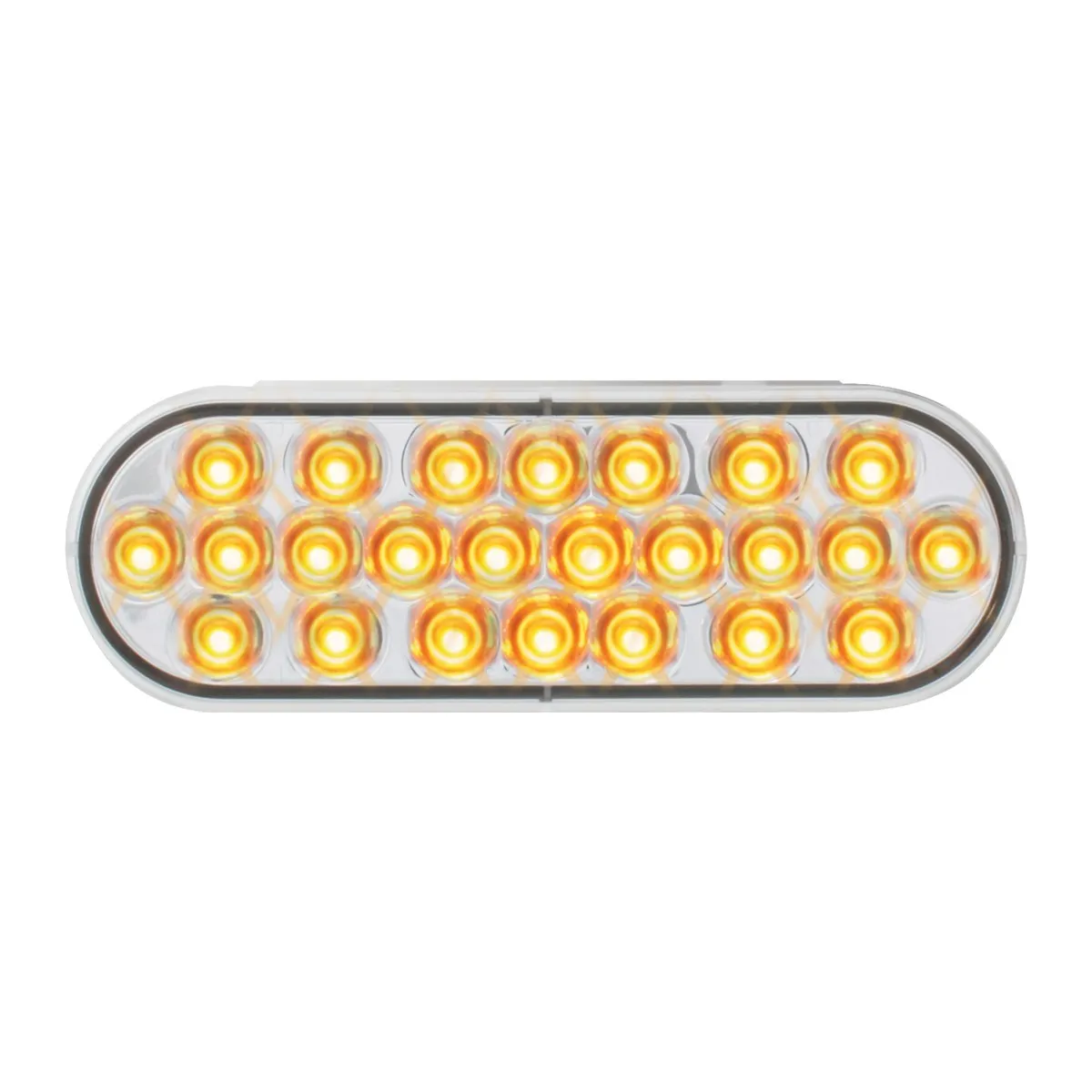 Clear to Amber Oval Pearl LED (24) Diode