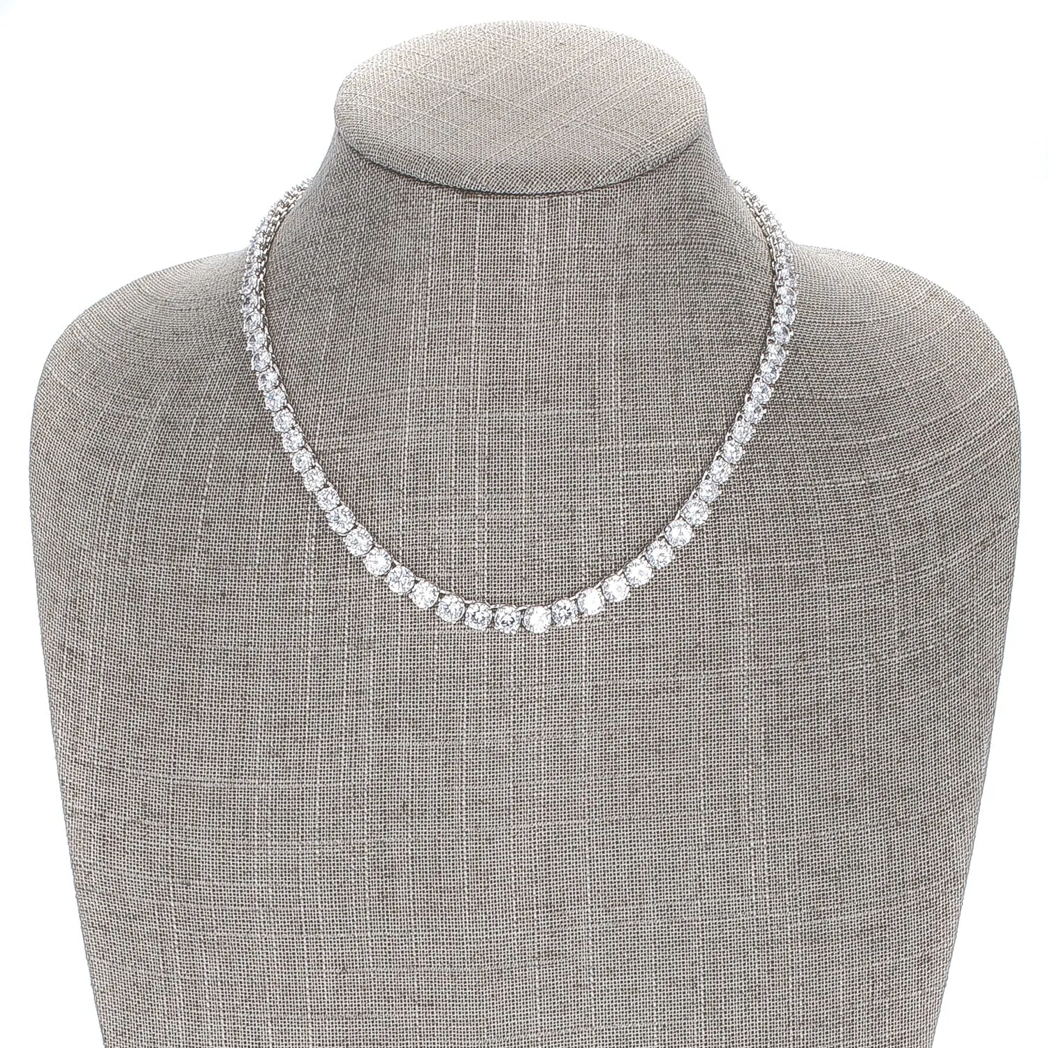 Cloris Graduated Cubic Zirconia Necklace | 50ct