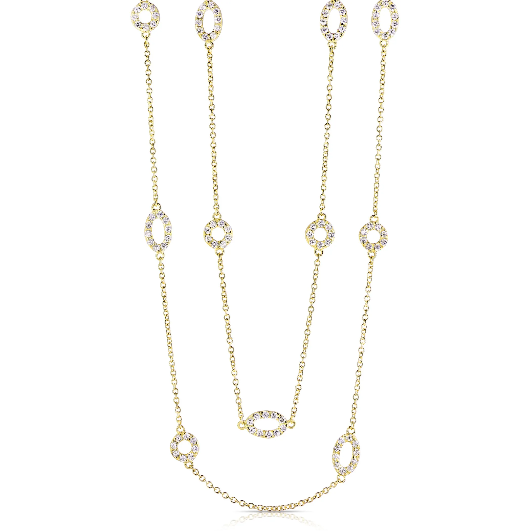 Collette Z Goldplated Sterling Silver Cubic Zirconia Necklace