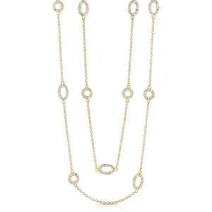 Collette Z Goldplated Sterling Silver Cubic Zirconia Necklace