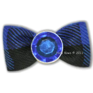 Crystal Blue Hair Bow