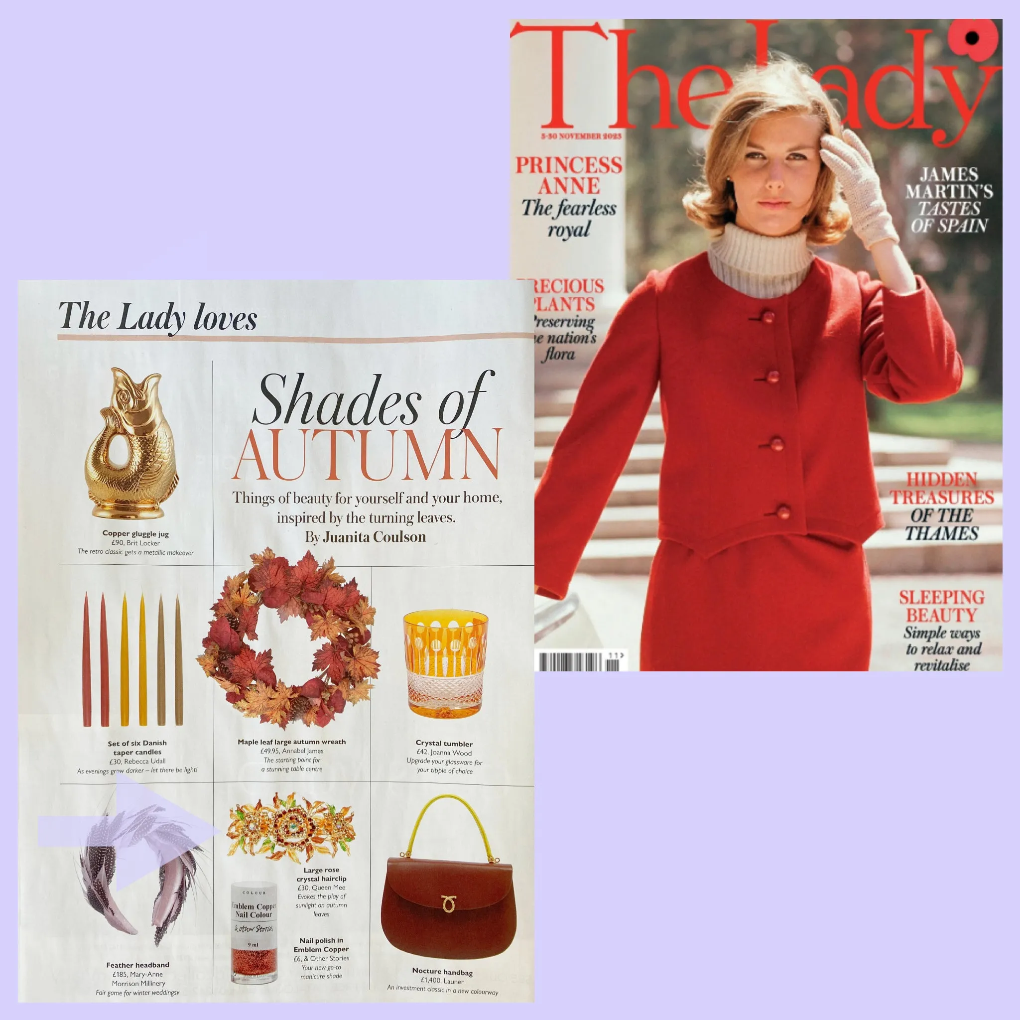 Crystal Hair Clip Large Rose - Featured in The Lady Magazine