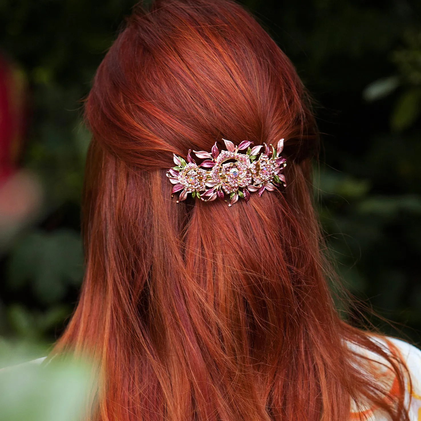 Crystal Hair Clip Large Rose - Featured in The Lady Magazine