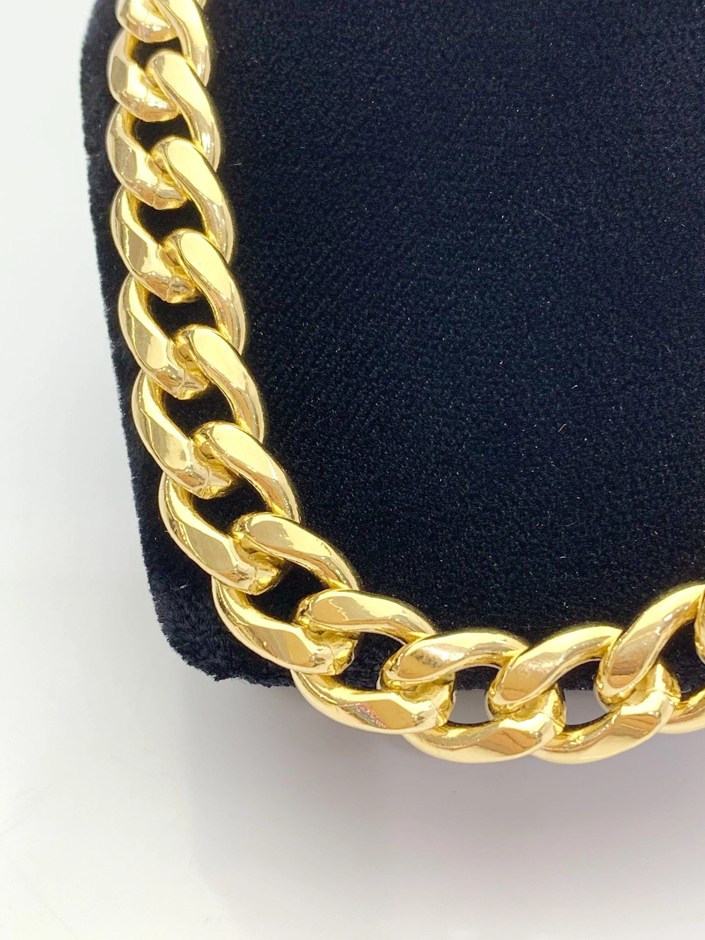 Curb Chain Bracelet 14k Gold Filled 9.8mm