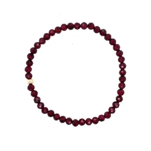 Dee Berkley Solid Birthstone Bracelet- January