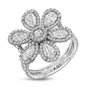 Delilah Flower Cocktail Ring