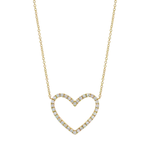 Diamond Open Heart Necklace