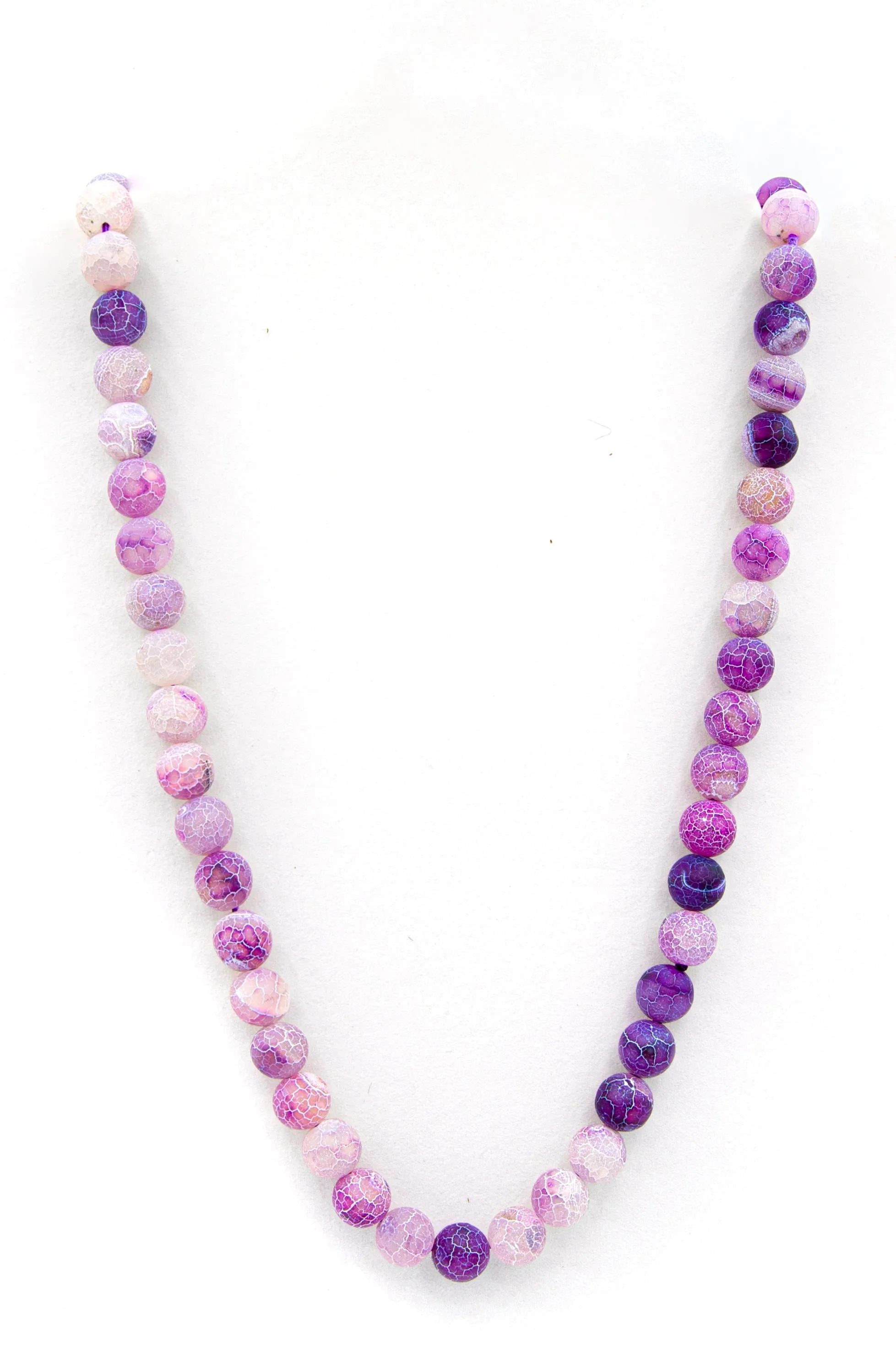 Dragon Vein Agate Natural Gemstone Necklace