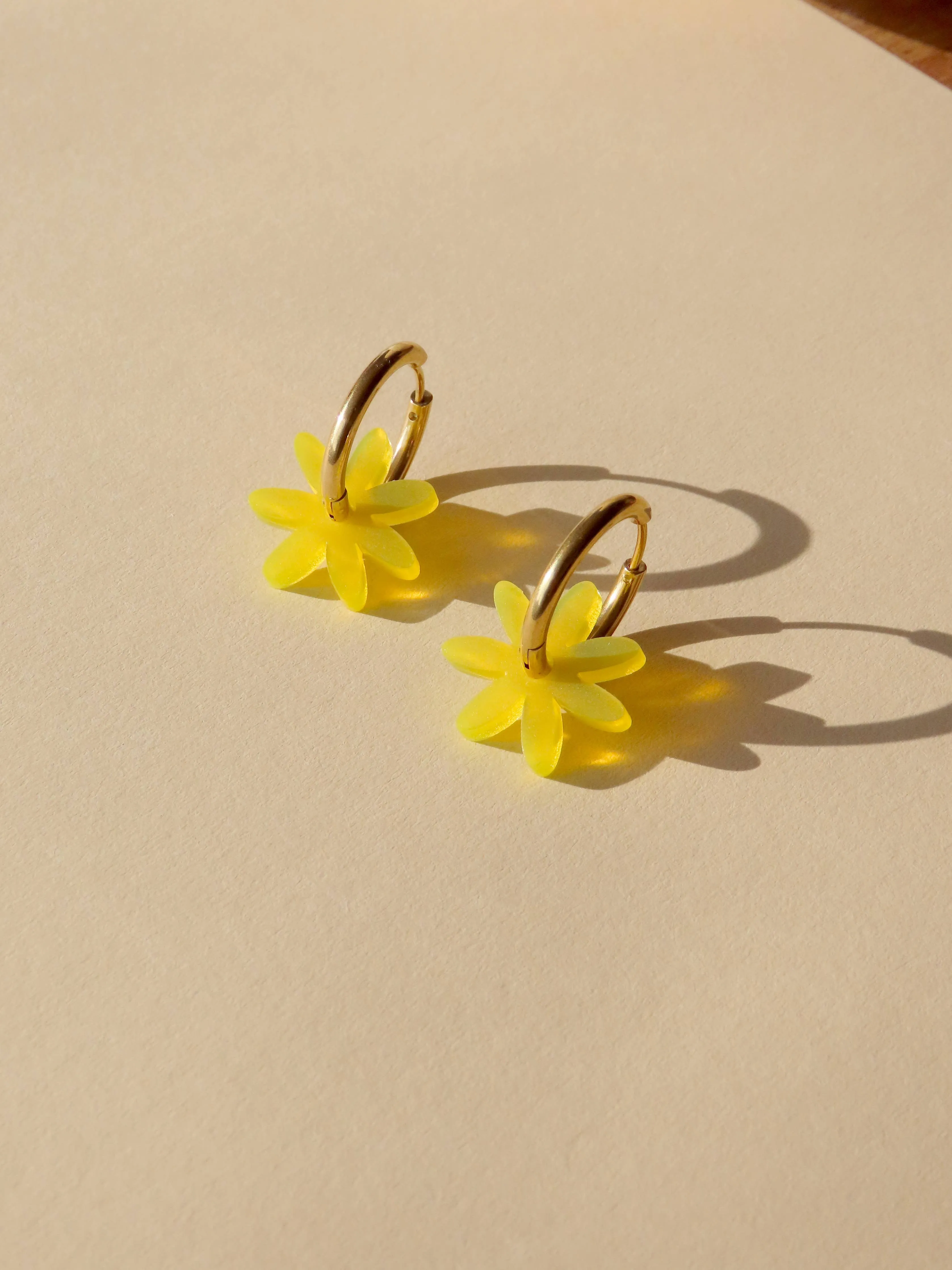 Earrings - Yellow Margarite