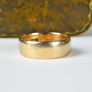 Edwardian 18K Gold Wide Band Ring