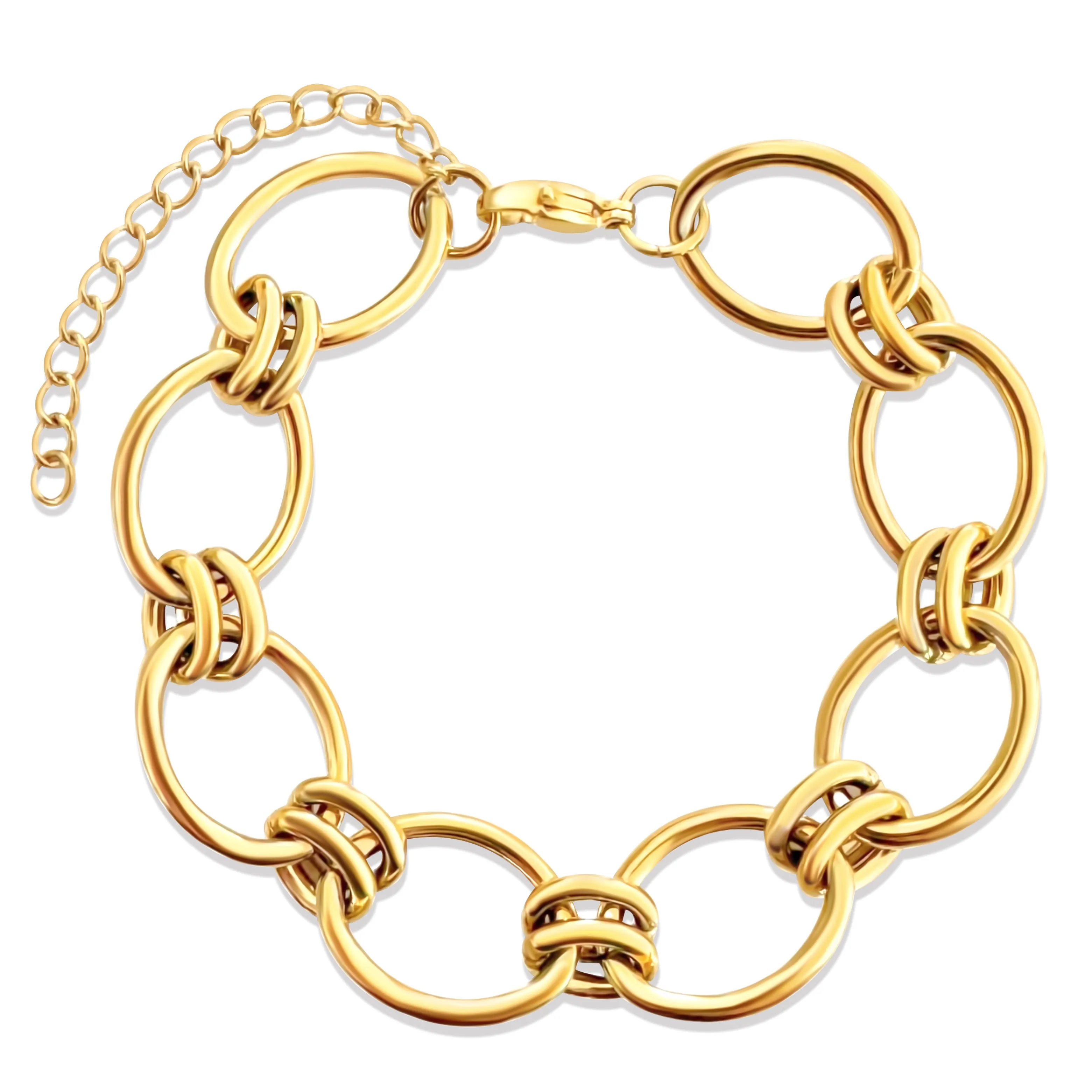 Ellie Vail - Ruby Oval Chain Bracelet